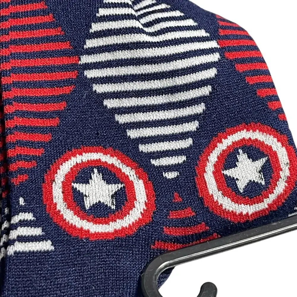 NEW Marvel Men Comics Cartoon Captain America Iron Man Spiderman 3-Pack Socks OS